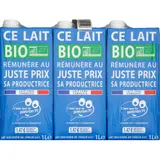 C'Est Qui Le Patron ?! Lait Demi-Écrémé Brique Bio 6x1L