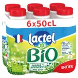 Lactel Bio Lait entier bouteille 6x50cl