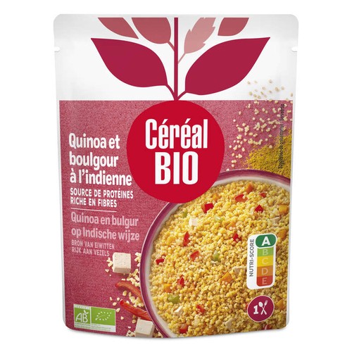 Céréal Bio Quinoa boulghour indienne  Sachet repas express 220g