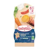 Babybio Patate douce Légumes du Soleil & Riz de Camargue 2x200g