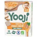 Yooji Potiron De Poulet Haché Bio Dès 6 Mois x12 120g