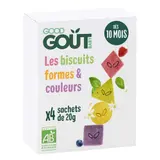 Good Goût Baby Biscuits de Couleurs Bio Dès 10 Mois 80g