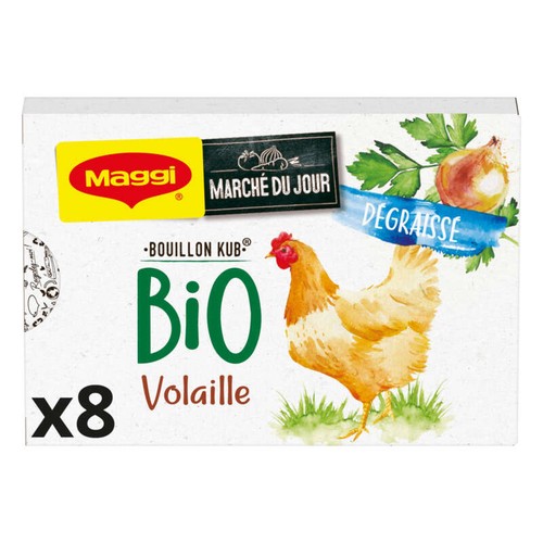 Maggi Bouillon Kub Volaille Dégraissé Bio 80g