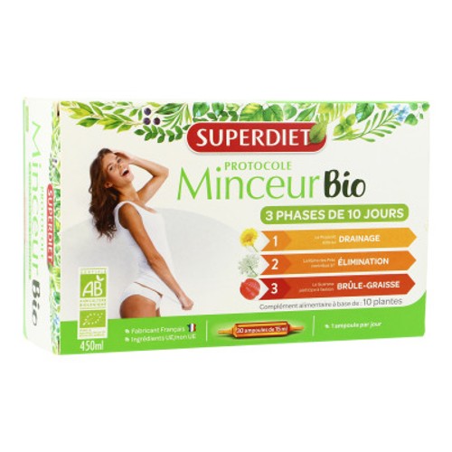 [Para] Superdiet Protocole Minceur Bio Ampoule x30