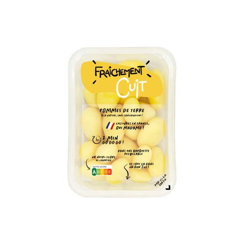 Pommes de Terre entières sans peau Fraîchement Cuit, 370g