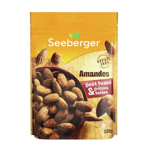 Seeberger Amandes Fumées, Grillées, Salées 150g