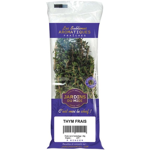 Cueillettes et Cuisine Thym Barquette 20g