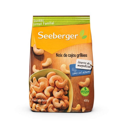 Seeberger Noix de cajou grillées 400g