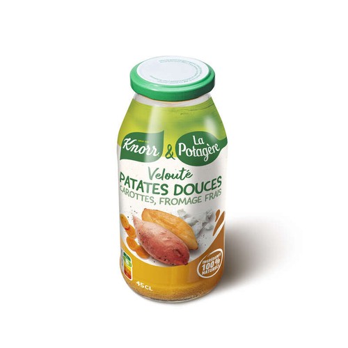Knorr & La Potagère Soupe Patate douce Carottes fromage frais 45cl