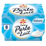 Yoplait Perle De Lait nature Yaourt Brassé pots 8x125g