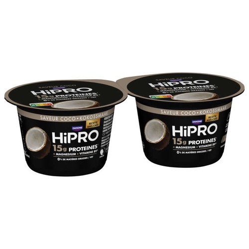 HiPRO Yaourt coco protéiné 0% Mg 2x160g