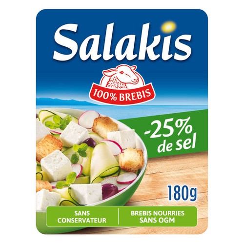 Salakis Fromage De Brebis -25% De Sel 180g