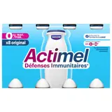 Actimel Yaourt à boire nature 0% 8x100g
