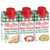 Elle & Vire Crème Entière Semi-Épaisse De Normandie 3x20cl