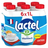 Lactel Vitamine D Entier Bouteille 6x1L