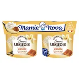 Mamie Nova Dessert Gourmand Cœur de Liégois Vanille Cœur Caramel 2x120g