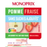 Monoprix Purée de Pomme fraise 4x100g