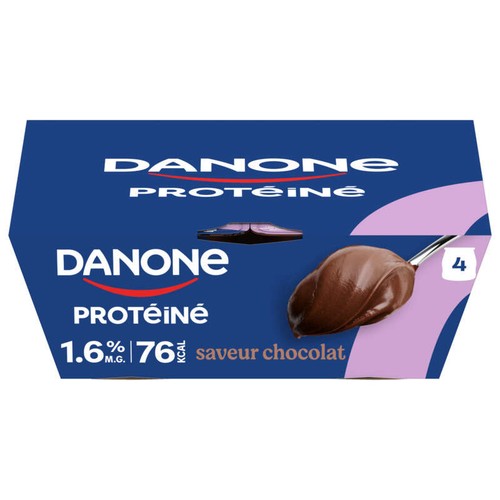 Danone Protéiné Crème dessert chocolat 4x120g