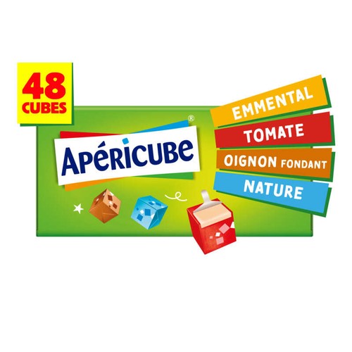 Apéricube Fromage fondu apéritif Long Drink 48 cubes 250g