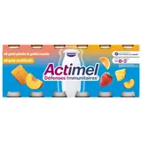 Actimel Yaourt à boire multifruits pêche gelée royale 12x100g