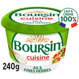 Boursin Fromage cuisine ail et fines herbes 240g