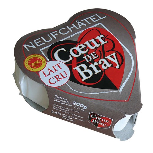 Coeur de Bray Neufchatel au lait cru 24% mg aop 200g