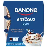 Danone à la Grecque Duo granola noix & chocolat 3x100g