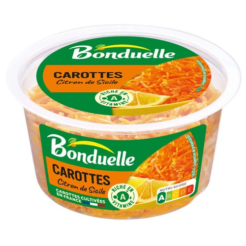 Bonduelle Carottes Râpées au Jus de Citron 180g