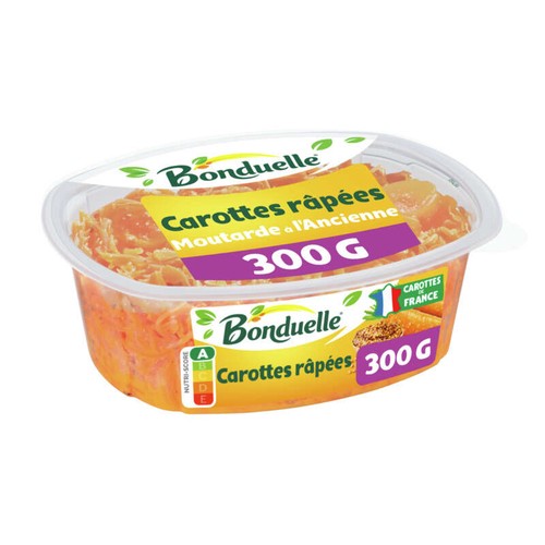 Bonduelle Carottes râpées à la moutarde à l'ancienne 300g