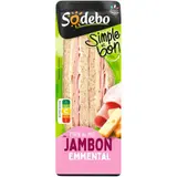 Sodebo Sandwich Simple & bon jambon emmental 145g