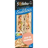 Sodebo Sandwich Suédois duo de saumon 135g