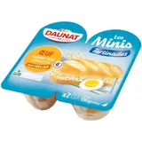 Daunat Sandwichs Tartinade œuf fromage frais ciboulette 2x65g