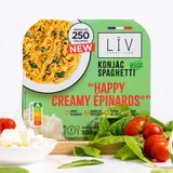 Lïv Happy food Konjac spaghetti happy creamy épinards 300g