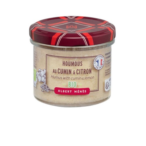 Albert Ménès Houmous au cumin Bio 100g