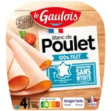 Le Gaulois Blanc de Poulet en Tranches x4 -160g