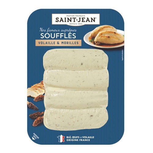 Saint Jean Suprêmes soufflés volaille morilles 4x120g