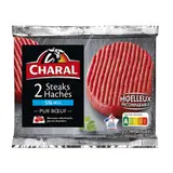 Charal Steak haché Frais pur Bœuf, 5% de Mg 2x130g