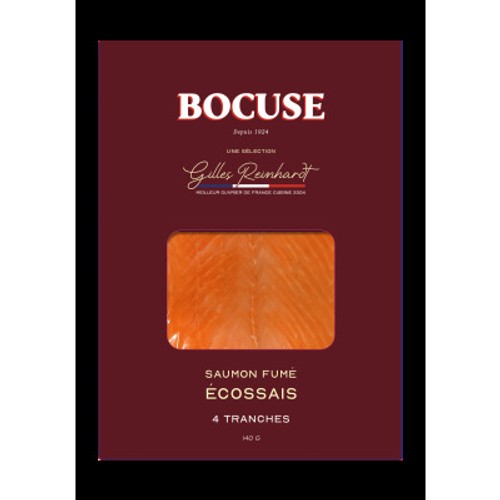 Bocuse Saumon Fumé Ecossais en tranches x4 – 140g