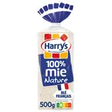 Harrys Pain de mie 100% mie nature sans croute sans additifs 500g
