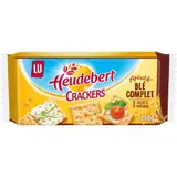 Lu Heudebert Biscuits Apéritifs Crackers Blé Complet 250g
