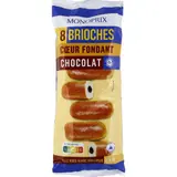 Monoprix 8 Brioches cœur fondant chocolat