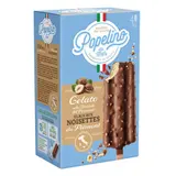 Popelino Bâtonnet noisette du Piémont enrobage chocolat noisette 4x78g