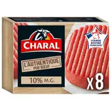 Charal Steak haché L'Authentique pur Bœuf 10% de Mg 8x125g
