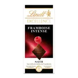 Lindt Excellence Tablette Chocolat Noir Framboise Intense 100g