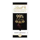 Lindt Chocolat Noir Absolu Extra Fin 99% Cacao 50g