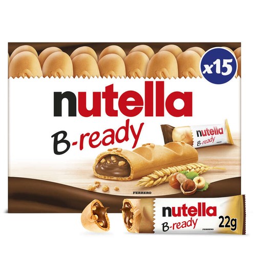 Nutella B-Ready Biscuits fourrés à la pâte à tartiner x15 portions