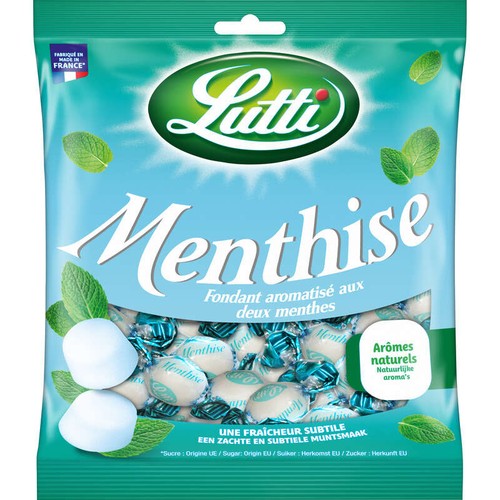 Lutti Menthise Bonbons Fondant Aux 2 Menthes 250g