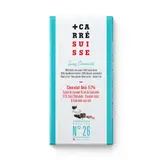 Carré Suisse N°26 Tablette Chocolat Noir 57% Pépites de Caramel et Sel de Guérande 100g