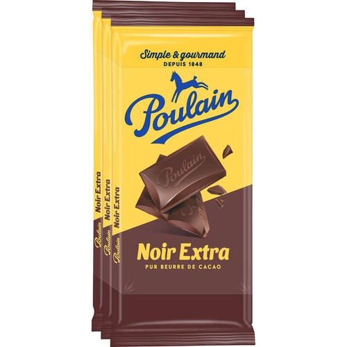 Poulain Tablette Chocolat Noir Extra 3x100g