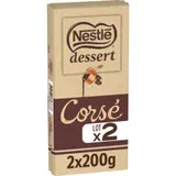Nestlé Dessert Tablette Chocolat Noir Corsé 2x200g